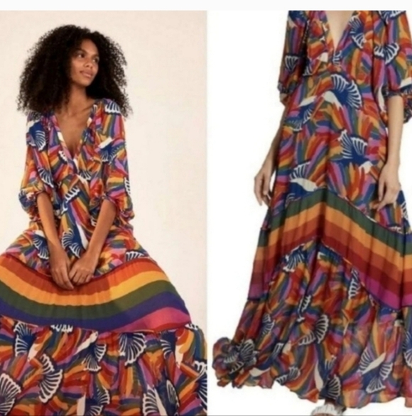 Farm Rio Rainbow Toucans Maxidress - Picture 2 of 5